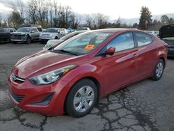 Salvage cars for sale at Portland, OR auction: 2016 Hyundai Elantra SE