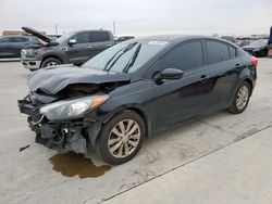 Salvage cars for sale at Grand Prairie, TX auction: 2016 KIA Forte LX