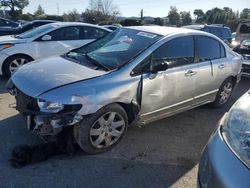 Salvage cars for sale at San Martin, CA auction: 2010 Honda Civic LX