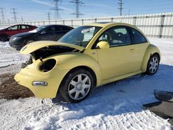 Salvage cars for sale at Elgin, IL auction: 2002 Volkswagen New Beetle GLX