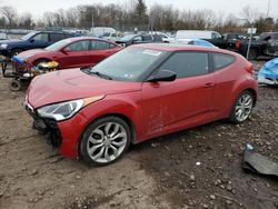 Salvage cars for sale at Chalfont, PA auction: 2015 Hyundai Veloster