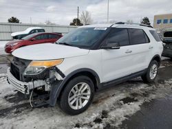 Salvage cars for sale at Littleton, CO auction: 2015 Ford Explorer XLT