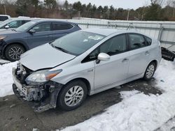 Salvage cars for sale at Exeter, RI auction: 2013 Toyota Prius PLUG-IN