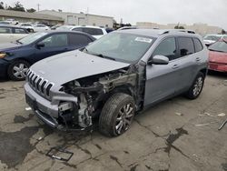 Salvage cars for sale at Martinez, CA auction: 2017 Jeep Cherokee Limited