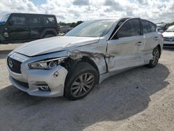 Salvage cars for sale at West Palm Beach, FL auction: 2015 Infiniti Q50 Base