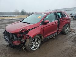 Salvage cars for sale at Columbia Station, OH auction: 2017 Ford Edge Titanium