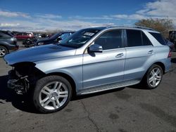 Salvage cars for sale at North Las Vegas, NV auction: 2015 Mercedes-Benz ML 350