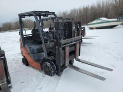 Salvage trucks for sale at Mcfarland, WI auction: 2013 Toyota Forklift 8FGCU20