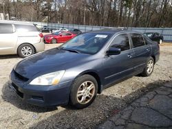 Salvage cars for sale at Austell, GA auction: 2007 Honda Accord SE