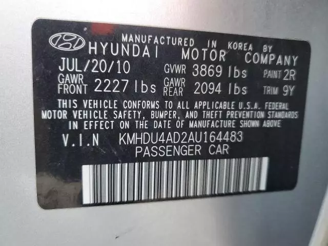 2010 Hyundai Elantra Blue