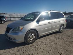 Salvage cars for sale at Fredericksburg, VA auction: 2007 Honda Odyssey EXL