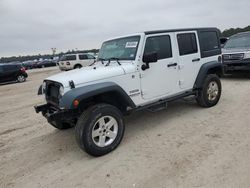 Salvage cars for sale at Houston, TX auction: 2015 Jeep Wrangler Unlimited Sport