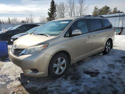 Salvage cars for sale at Bowmanville, ON auction: 2011 Toyota Sienna LE