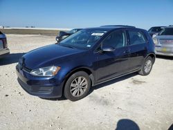 Salvage cars for sale at Taylor, TX auction: 2015 Volkswagen Golf