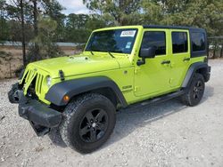 Salvage cars for sale at Houston, TX auction: 2017 Jeep Wrangler Unlimited Sport