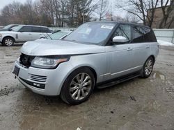 Salvage cars for sale at North Billerica, MA auction: 2016 Land Rover Range Rover HSE