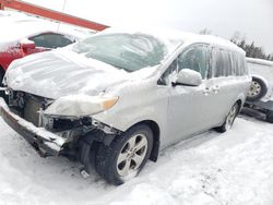 Salvage cars for sale from Copart Montreal Est, QC: 2014 Toyota Sienna LE