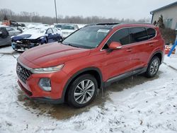 Salvage cars for sale at Louisville, KY auction: 2019 Hyundai Santa FE Limited