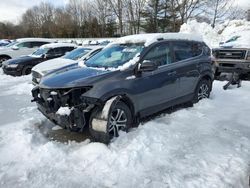 Salvage cars for sale at North Billerica, MA auction: 2017 Toyota Rav4 LE