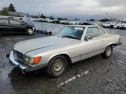 Salvage cars for sale at Vallejo, CA auction: 1984 Mercedes-Benz 380 SL