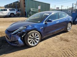 Salvage cars for sale at Colorado Springs, CO auction: 2018 Tesla Model 3