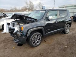 Salvage cars for sale at Chicago Heights, IL auction: 2017 Jeep Renegade Limited