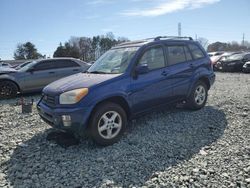 Salvage cars for sale at Mebane, NC auction: 2002 Toyota Rav4