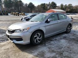 Salvage cars for sale at Mendon, MA auction: 2016 Honda Accord LX