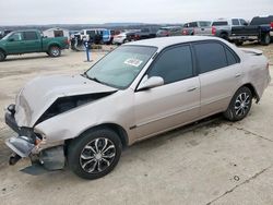 Salvage cars for sale at Grand Prairie, TX auction: 2001 Toyota Corolla CE