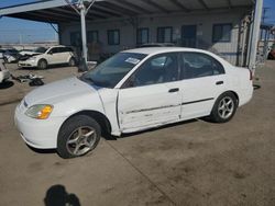 Salvage cars for sale at Los Angeles, CA auction: 2001 Honda Civic DX