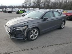 Salvage cars for sale from Copart Glassboro, NJ: 2016 Ford Fusion S