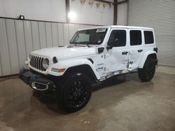 Salvage cars for sale at Temple, TX auction: 2024 Jeep Wrangler Sahara 4XE