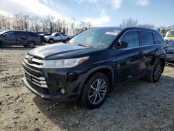 Salvage cars for sale at Baltimore, MD auction: 2019 Toyota Highlander SE