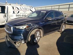 Salvage cars for sale at Albuquerque, NM auction: 2020 Infiniti QX50 Pure