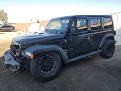 Jeep Wrangler Unlimited Sport salvage cars for sale: 2018 Jeep Wrangler Unlimited Sport