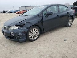 Salvage cars for sale from Copart Haslet, TX: 2012 Honda Civic EX