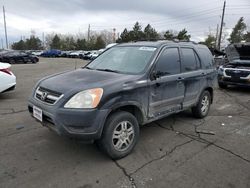 Salvage cars for sale at Denver, CO auction: 2002 Honda CR-V EX