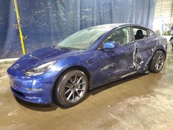 Salvage cars for sale from Copart Woodhaven, MI: 2022 Tesla Model 3