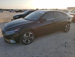 Salvage cars for sale at San Antonio, TX auction: 2021 Hyundai Elantra Limited