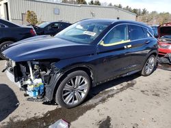 Salvage cars for sale at Exeter, RI auction: 2021 Infiniti QX50 Essential