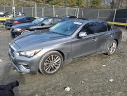 Infiniti salvage cars for sale: 2018 Infiniti Q50 Luxe