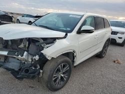 Toyota Highlander Vehiculos salvage en venta: 2019 Toyota Highlander LE