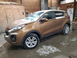 Salvage cars for sale at Ebensburg, PA auction: 2017 KIA Sportage LX