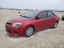 Salvage cars for sale at New Braunfels, TX auction: 2014 Toyota Corolla L