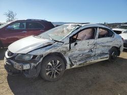 Salvage cars for sale at San Martin, CA auction: 2013 Honda Civic EX