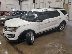 Salvage cars for sale at Franklin, WI auction: 2016 Ford Explorer XLT