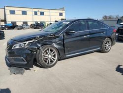 Salvage cars for sale at Wilmer, TX auction: 2015 Hyundai Sonata Sport