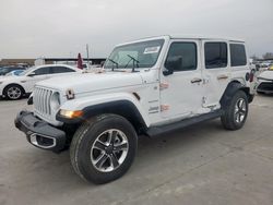 Salvage cars for sale at Grand Prairie, TX auction: 2022 Jeep Wrangler Unlimited Sahara