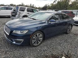 Salvage cars for sale at Riverview, FL auction: 2017 Lincoln MKZ Reserve