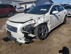 Salvage cars for sale at Pekin, IL auction: 2014 Nissan Maxima S